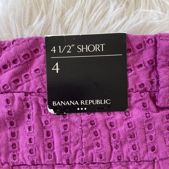 Banana Republic Tailored Eyelet Shorts 4 1/2 Inch - Picture 7 of 8